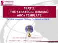 PART 2: THE STRATEGIC THINKING ABCs TEMPLATE PowerPoint PPT Presentation
