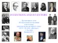INVENTIONS%20AND%20INVENTORS PowerPoint PPT Presentation