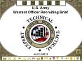 Warrant Officer Briefing PowerPoint PPT Presentation