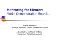 Mentoring for Mentors Model Demonstration Boards PowerPoint PPT Presentation