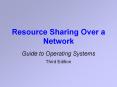 Resource Sharing Over a Network PowerPoint PPT Presentation
