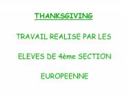 THANKSGIVING