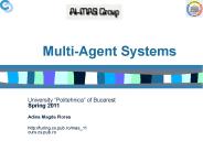 Multi-Agent Systems