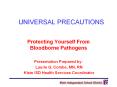 UNIVERSAL PRECAUTIONS PowerPoint PPT Presentation