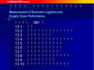 ????  ??????????? Measurement of Business Logistics and Supply Chain Performance
