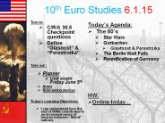 10th Euro Studies 6.1.15