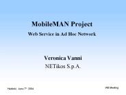 MobileMAN Project Web Service in Ad Hoc Network