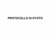 PROTOCOLLO DI KYOTO
