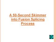 Optical fibre splicing