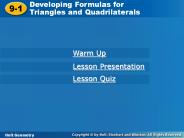 Developing Formulas for