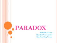 PARADOX