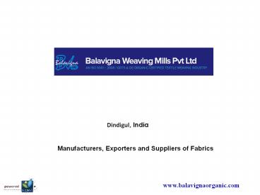 Fabric Manufacturers in India