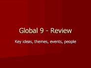 Global 9 - Review