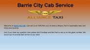 Barrie City Cab Service