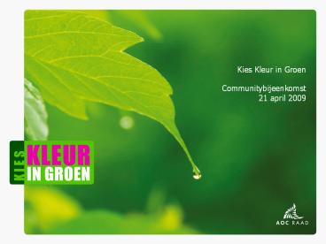 PowerPoint-presentatie