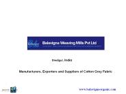 Cotton Grey Fabric Manufacturers