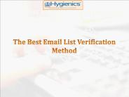 The Best Email List Verification Method
