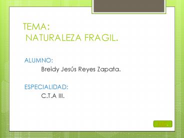 naturaleza frágil - hipervinculo