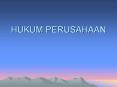 HUKUM PERUSAHAAN PowerPoint PPT Presentation