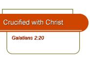 Crucified with Christ