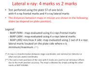 Lateral x-ray: 4 marks vs 2 marks