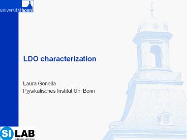 LDO characterization