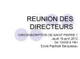 REUNION DES DIRECTEURS PowerPoint PPT Presentation