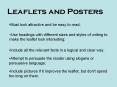 Leaflets and Posters PowerPoint PPT Presentation