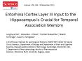 Entorhinal Cortex Layer III Input to the Hippocampus Is Crucial for Temporal Association Memory PowerPoint PPT Presentation