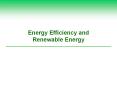 Energy Efficiency and Renewable Energy PowerPoint PPT Presentation