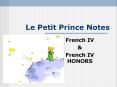 Le Petit Prince Notes PowerPoint PPT Presentation