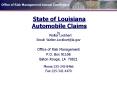 State of Louisiana Automobile Claims PowerPoint PPT Presentation