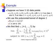 Suppose we have 5 1D data points