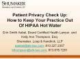 Patient Privacy Check Up: How to Keep Your Practice Out Of HIPAA Hot Water PowerPoint PPT Presentation