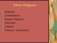 Ethnic Religions