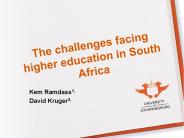 The challenges facing higher education in South Africa