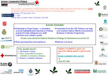 The Leicester, Leicestershire