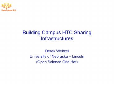 Building Campus HTC Sharing Infrastructures