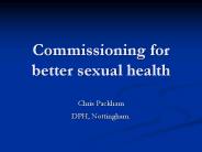 Commissioning for better sexual health