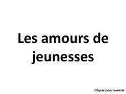 Les amours de jeunesses
