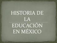 HISTORIA DE LA EDUCACI