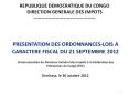 REPUBLIQUE DEMOCRATIQUE DU CONGO DIRECTION GENERALE DES IMPOTS --------------------------------------- PowerPoint PPT Presentation