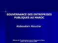 GOUVERNANCE DES ENTREPRISES PUBLIQUES AU MAROC PowerPoint PPT Presentation