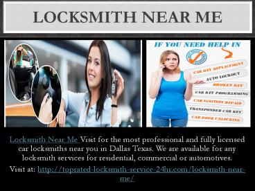 Locksmith Near Me