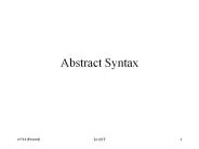 Abstract Syntax
