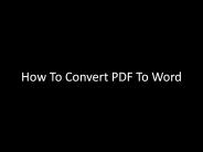 Online Convert - PDF To Word Converter