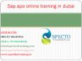 sap apo online training in dubai PowerPoint PPT Presentation