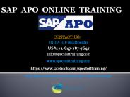 sap apo online training in australia