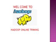 THE BEST HADOOP ONLINE TRAINING IN INDIA