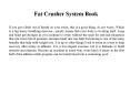 Fat Crusher System eBook PowerPoint PPT Presentation